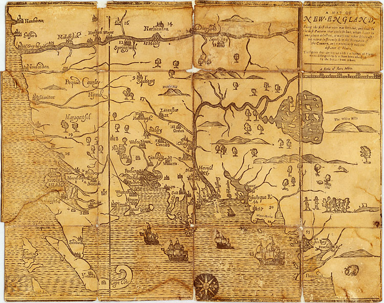 map of New England by John Foster